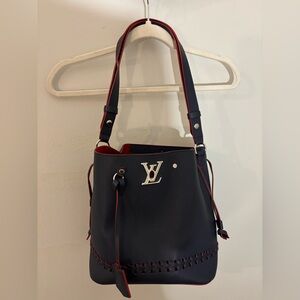 Louis Vuitton Dark Blue and Red Shoulder Bag